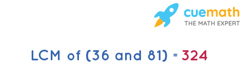 LCM of 36 and 81