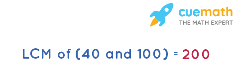 LCM of 40 and 100