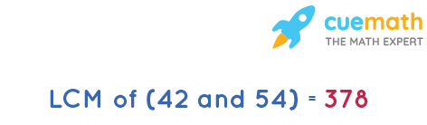 LCM of 42 and 54