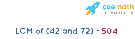 LCM of 42 and 72
