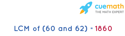 LCM of 60 and 62