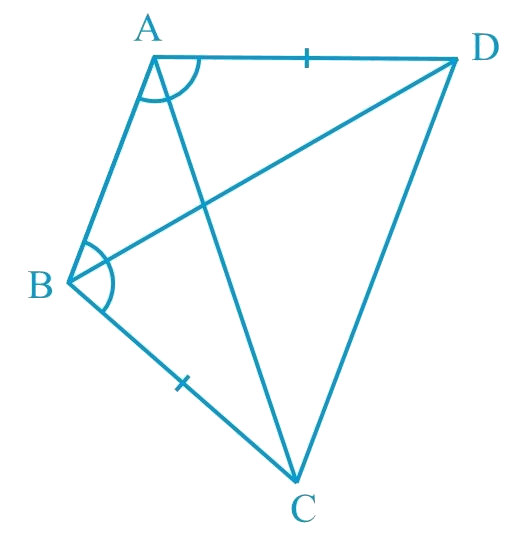 ABCD is a quadrilateral in which AD = BC and ∠DAB = ∠CBA (see Fig. 7.17)