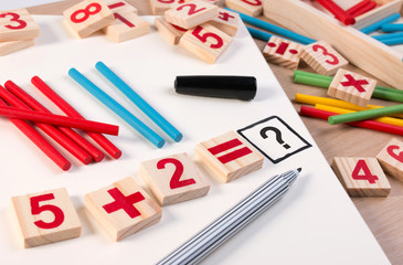solving math puzzles using craft items