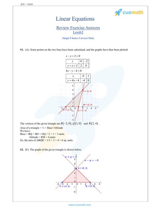 Solutions Of Linear Equation Calculator Solved Examples