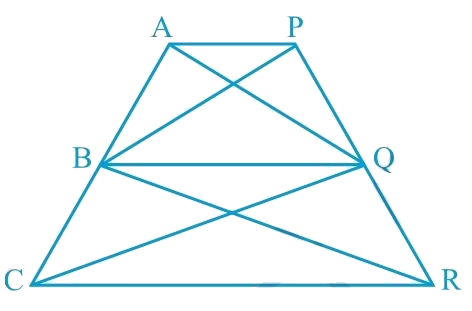 In Fig.9.28, AP || BQ || CR. Prove that ar (AQC) = ar (PBR)