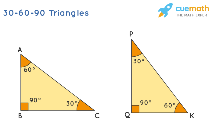 30-60-90 Triangle - Rules, Formula, Theorem, Sides, Examples