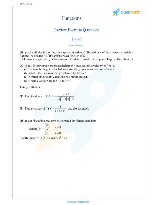 Domain and Range How to Find Domain and Range of a Function? -  GeeksforGeeks