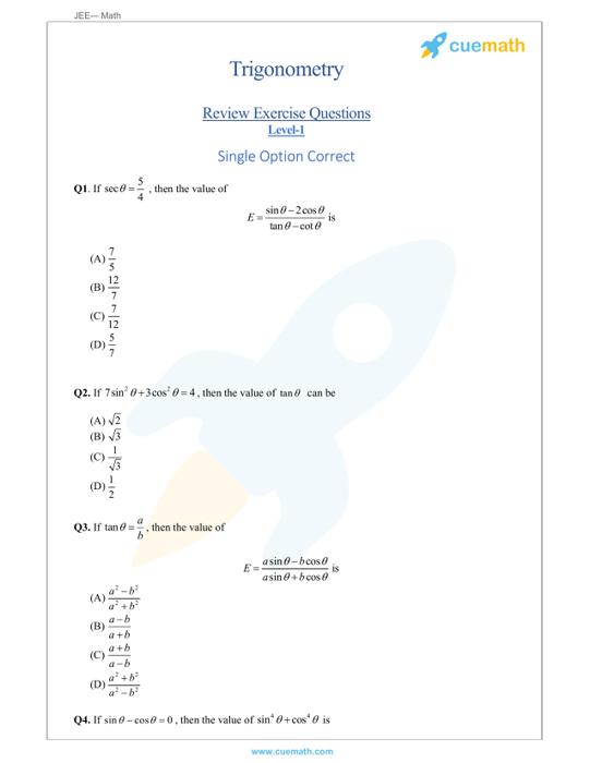 Question Video: Using the Relationship between Trigonometric