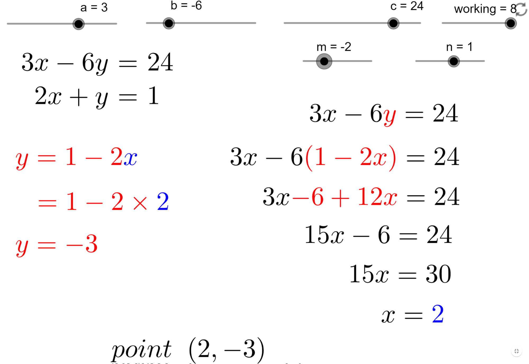 simultaneous equations problem solving