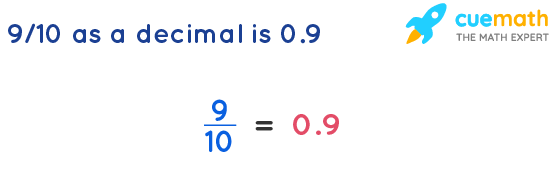 What Is 9 10 As A Decimal Solved