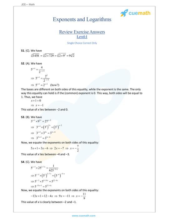 Logs In Calculations Solved Examples Algebra Cuemath