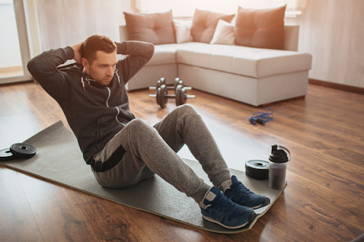 Guy doing exercising 