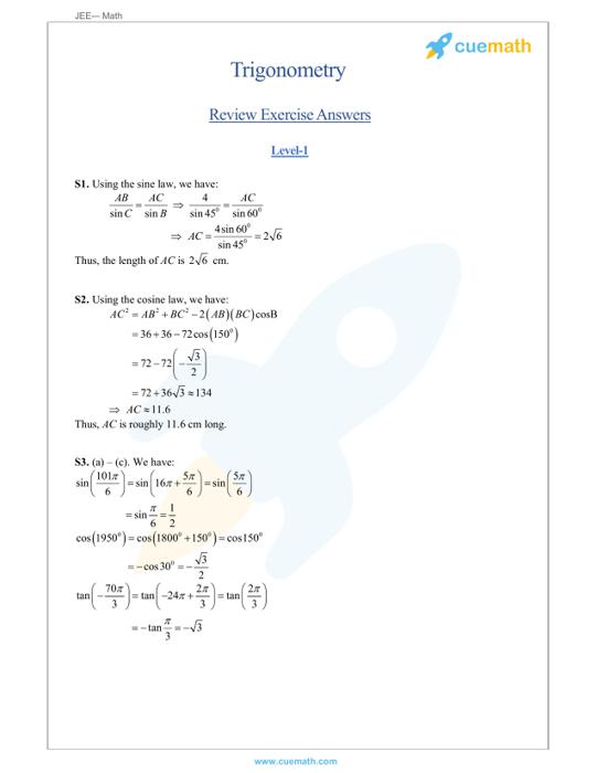 Trigonometric Ratios - Definition, Formulas, Examples