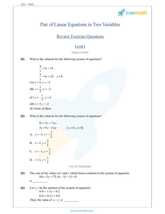 Elimination Method Definition Steps Examples