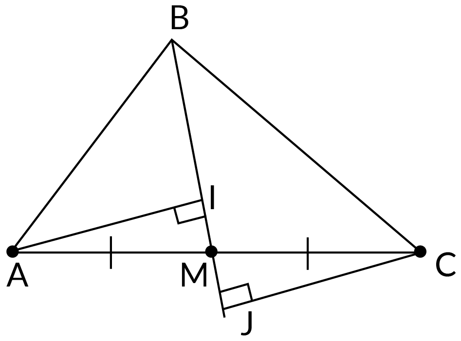 triangles AIM and CJM are congruent.