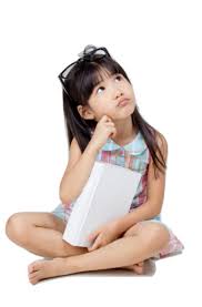 A curious kid thinking