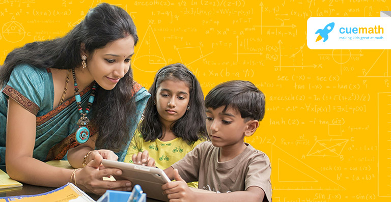 Cuemath teacher with students