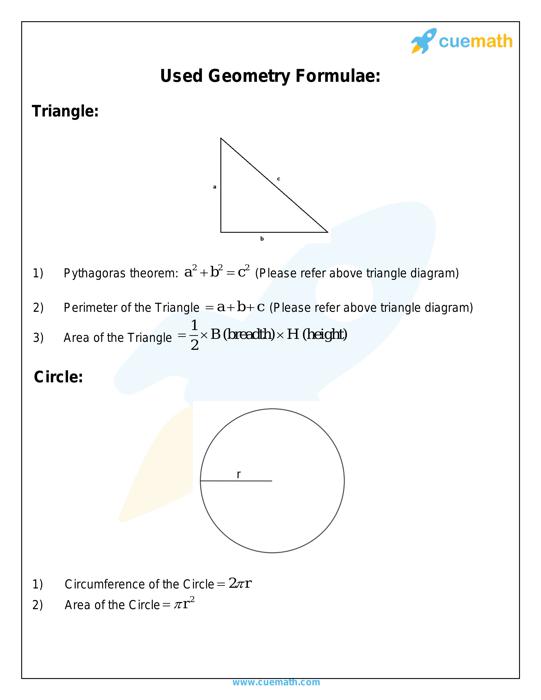 Geometry Formula Geometry Formula List Cuemath