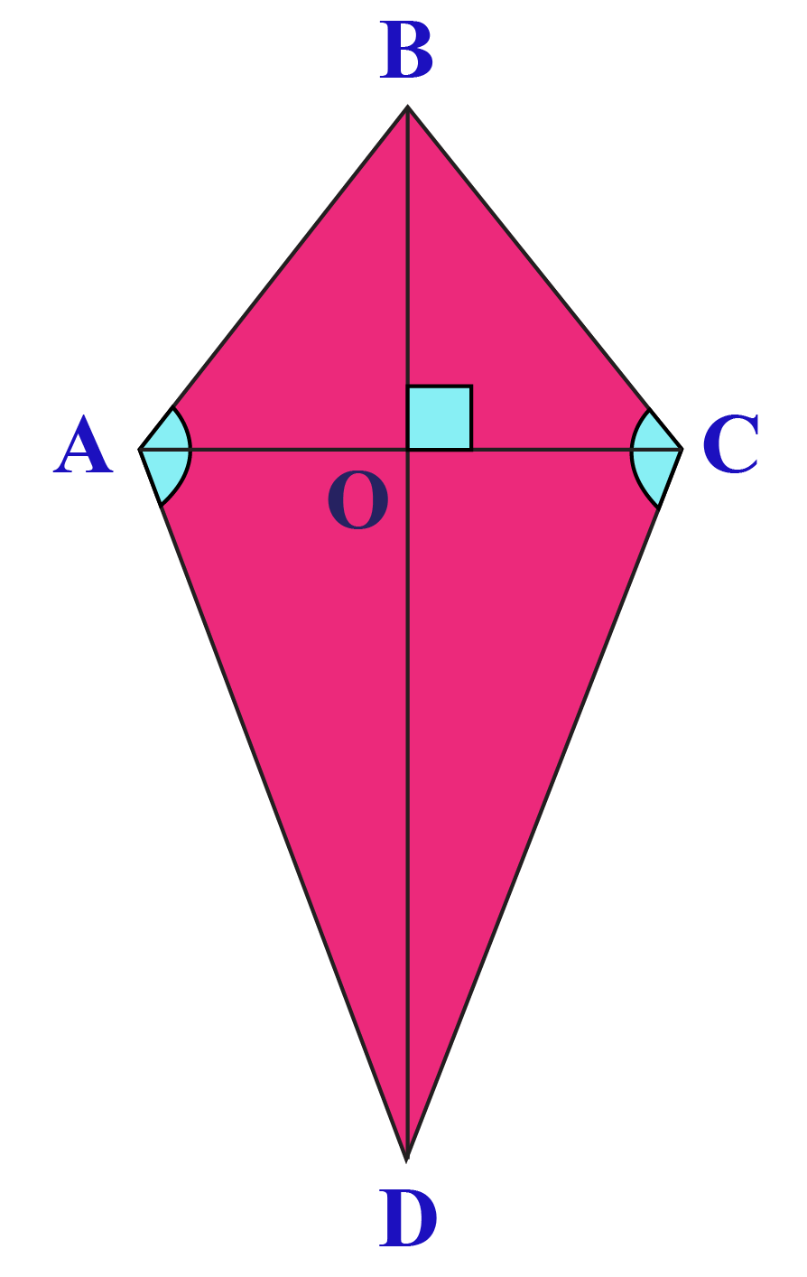 area of kite formula with sides