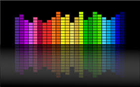 colorful bar graph for music