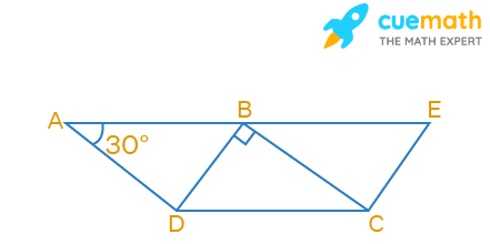 In the given figure, ABCD and BDCE are parallelograms with common base DC. If BC ⊥ BD, then ∠BEC = (a) 60° (b) 30° (c) 150° (d) 120°