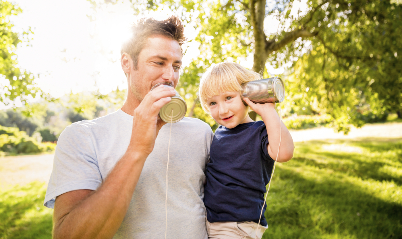 Parent and kid Listening and talking