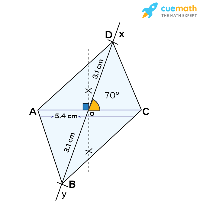 Construct a Parallelogram Whose Diagonal Is 5.4cm and 6.2 and an Angle  Between Them Is 70. [Solved]