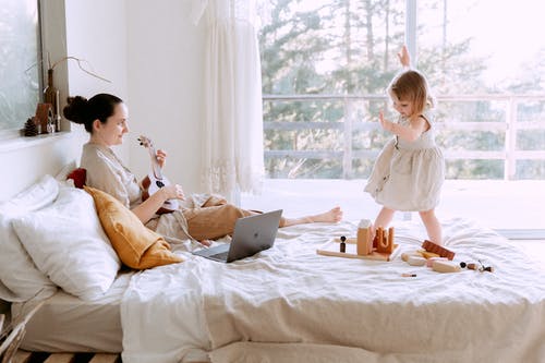 Math can be fun if taught using games and activities like this parent and child.