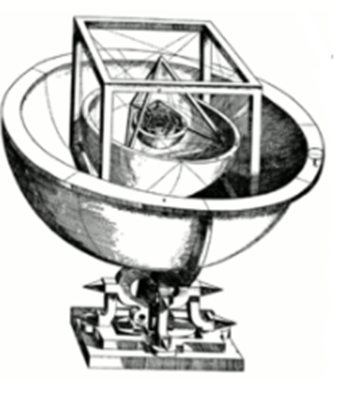 The First Cosmic model of Johannes Kepler from