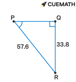 finding the angle in a right angled triangle using the trigonometric ratio