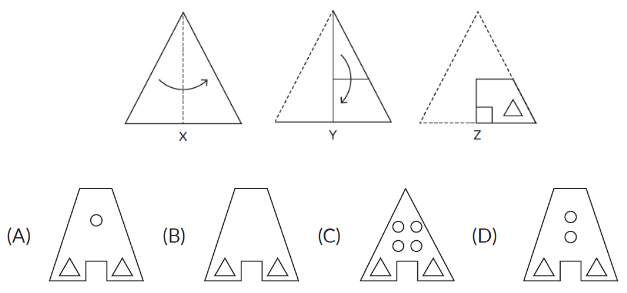 triangle paper folding