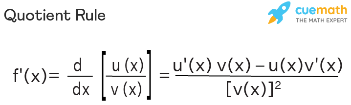 Quotient Rule - Formula, Proof, Definition, Examples