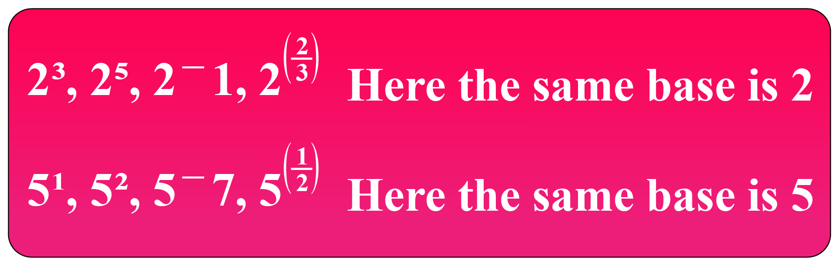 Multiplying And Dividing Exponents Rules Examples Cuemath