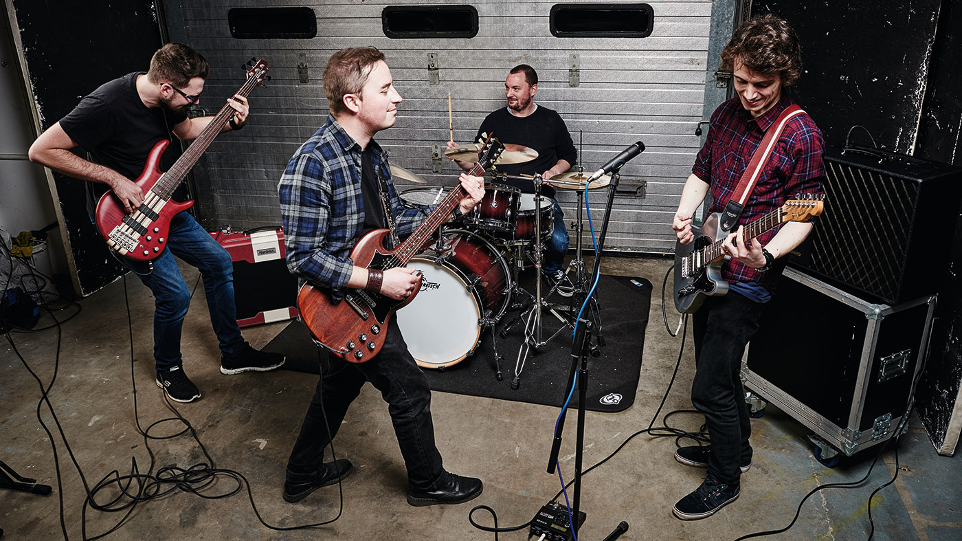 people doing band practice
