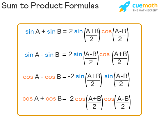 Sum To Product Formula List Proof Examples Application