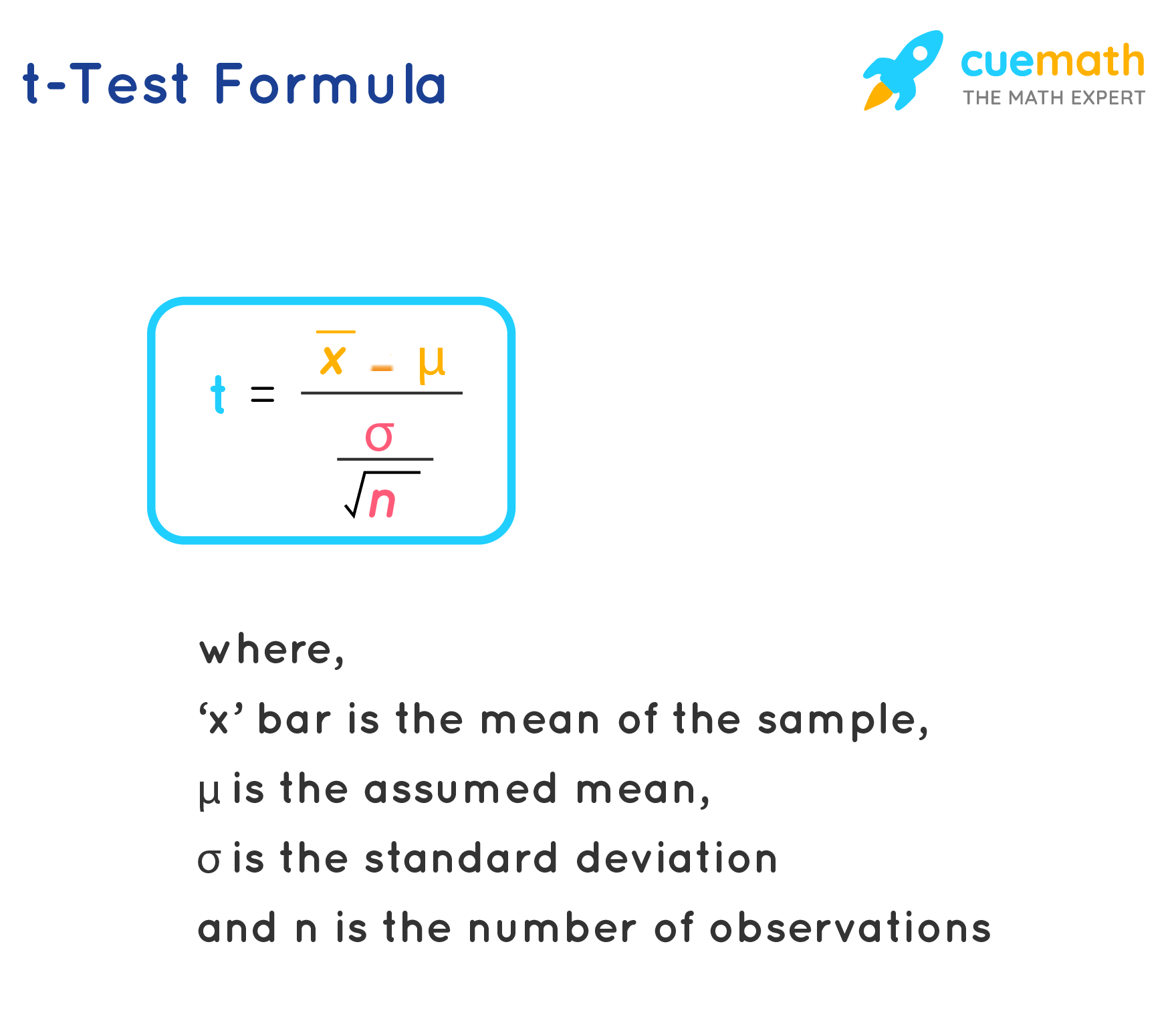 null hypothesis for single sample t test