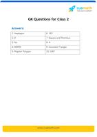 50 gk questions for class 4