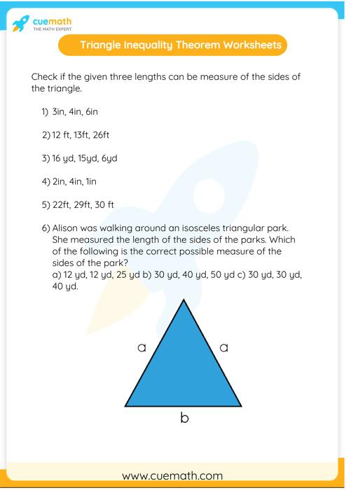 triangle inequality theorem range