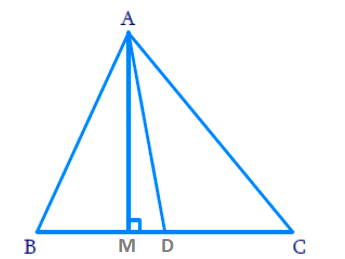 In Fig. 6.60, AD is a median of a triangle ABC and AM ⊥ BC. Prove that :(i) AC² = AD² + BC.DM + (BC/2)²(ii) AB² = AD² - BC.DM + (BC/2)²(iii) AC² + AB² = 2AD² + 1/2 BC²